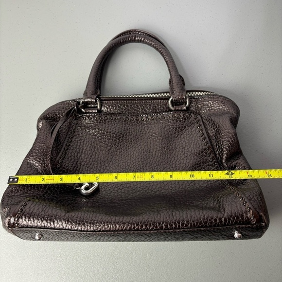 Brighton Brown Pebbled Leather Handbag Purse - Picture 3 of 10